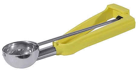 Gałkownica do lodów 1/20 l, z żółtym uchwytem | CONTACTO, 69/020