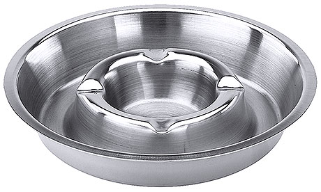 Popielniczka stalowa o średnicy 135 mm | CONTACTO, 547/138