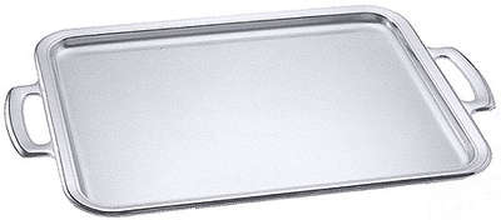 Taca ze stali nierdzewnej z uchwytami 600x450x20 mm | CONTACTO, 950/600
