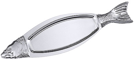 Półmisek ze stali nierdzewnej w kształcie ryby 940 mm | CONTACTO, 3801/940