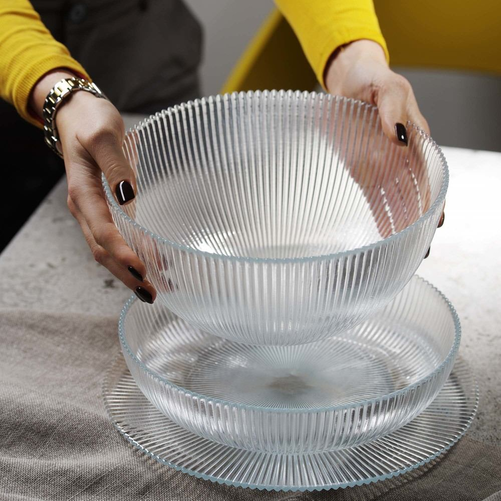 Miska bufetowa 3,5 l, 250 mm, przezroczysta | FINE DINE, Aura