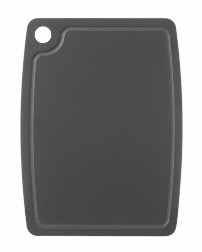 Deska do krojenia z włókna drzewnego 370x275x6mm, czarna | HENDI, 505762