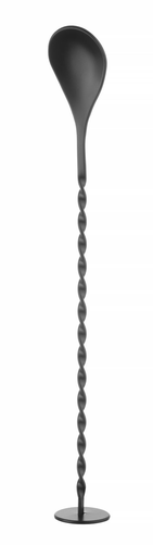 Długa łyżka barmańska 35x280 mm, czarna | BarUp, 596449