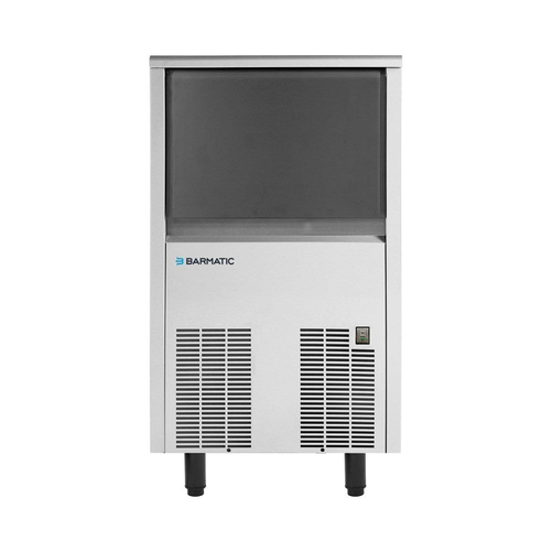 Kostkarka do lodu 32 kg/24 h, pojemność zasobnika 15 kg, chłodzona powietrzem, 0,356 kW, 435x605x695 mm | BARMATIC, Club Ice S