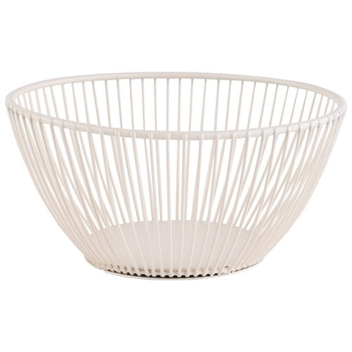 Koszyk metalowy okrągły 175 mm, biały | APS, Svart