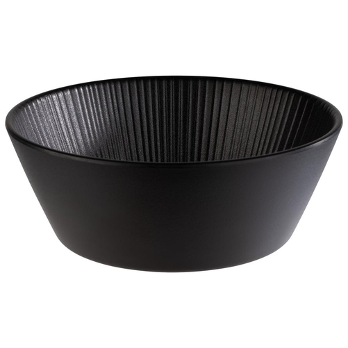 Miska z melaminy 1,2 l, 205 mm, czarna | APS, Nero