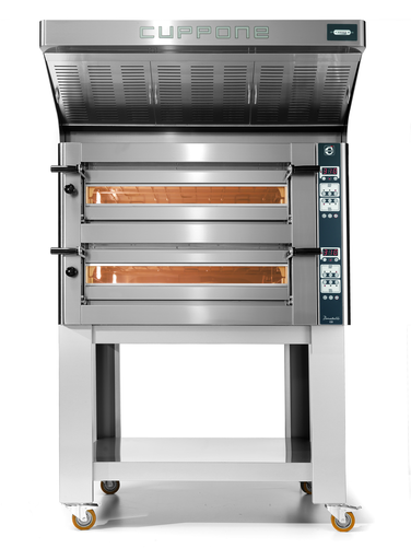 Piec do pizzy 2-komorowy, 12x pizza 35 cm, 16,8 kW, 1150x1420x780 mm | CUPPONE, Donatello