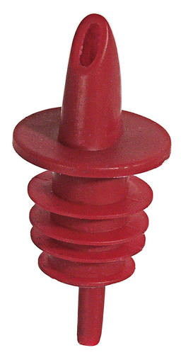 Nalewak z polietylenu, czerwony o średnicy 4 mm | CONTACTO, 5852/005