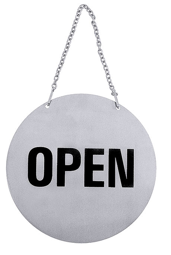 Dwustronna zawieszka na drzwi „OPEN”, „CLOSED” | CONTACTO, 7659/131
