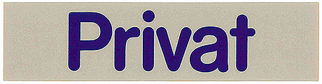 Tabliczka „Privat” | CONTACTO, 7673/017
