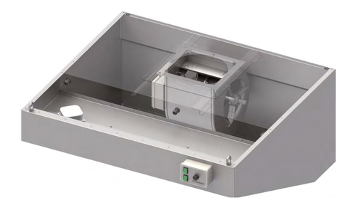 Okap przyścienny skośny 1400x900x450 mm, z wentylatorem 200W | STALGAST, 984080914