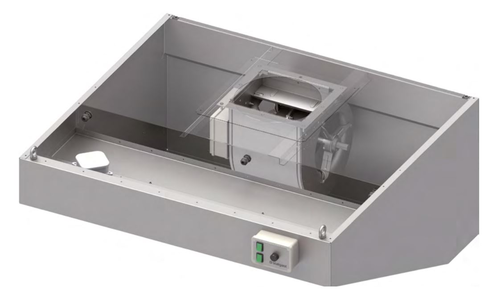 Okap przyścienny skośny 2200x900x550 mm, z wentylatorem 420W | STALGAST, 984140922