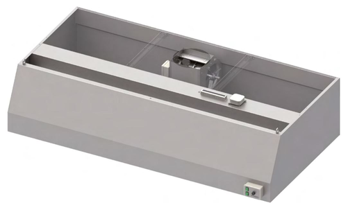 Okap przyścienny trapezowy 1400x900x450 mm, z wentylatorem 420W | STALGAST, 984100914