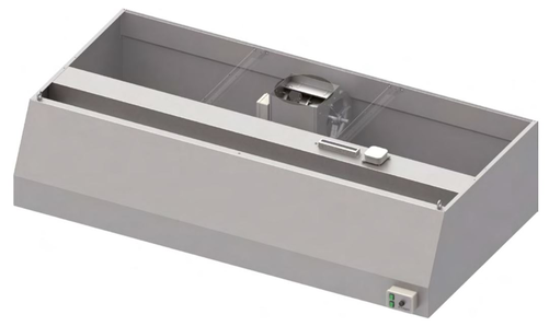 Okap przyścienny trapezowy 2400x1000x550 mm, z wentylatorem 420W | STALGAST, 984130924