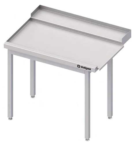 Stół wyładowczy lewy bez półki do zmywarki kapturowej 900x750x880 mm | STALGAST, 9810177090