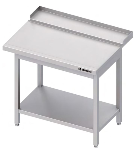 Stół wyładowczy prawy z półką do zmywarki kapturowej 800x750x880 mm | STALGAST, 9810047080