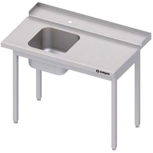 Stół załadowczy prawy bez półki do zmywarki kapturowej 1200x750x880 mm | STALGAST, 9810127120