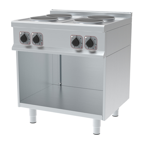 Kuchnia elektryczna, 4-palnikowa, wolnostojąca, linia 700, 10,5 kW, 800x700x900 mm | TECHNICA, 247010