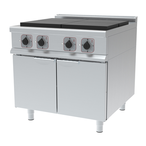 Kuchnia elektryczna, 4-palnikowa, wolnostojąca, linia 900, 12 kW, 900x900x900 mm | TECHNICA, 249012