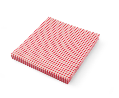 Papier pergaminowy 200x250 mm z nadrukiem szachownicy, 500 arkuszy | HENDI, 678244