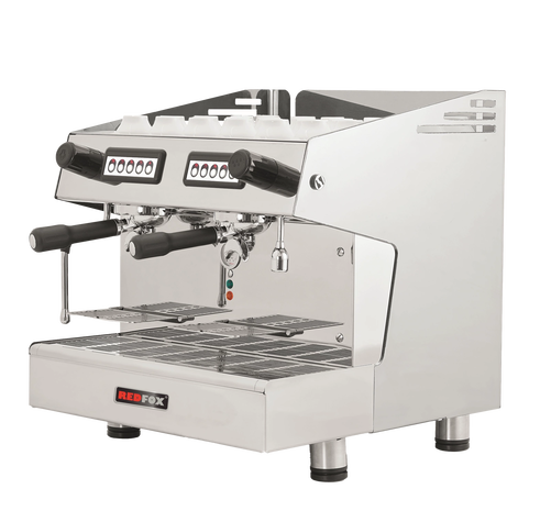 Ekspres do kawy 2-grupowy, automatyczny, 2,7 kW, 475x563x530 mm, czarny | REDFOX, A 2C/B