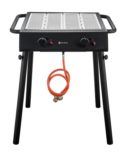 Grill gazowy 9,5kW, 770x710x870 mm | HENDI, Xantos Black