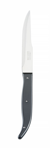 Nóż do steków 230 mm, ząbkowany, długość ostrza 110 mm, czarny | ARCOS, Steak Basic