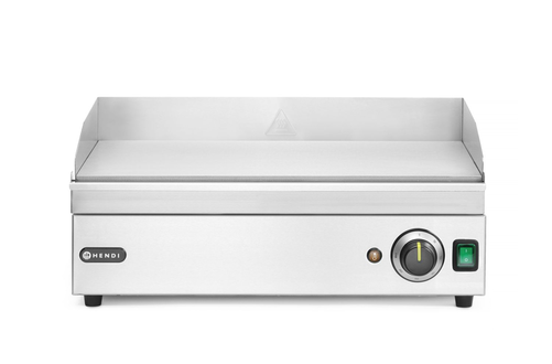 Płyta grillowa elektryczna, ze stali nierdzewnej, gładka, 2,4 kW, 527x404x233 mm | HENDI, Kitchen Line