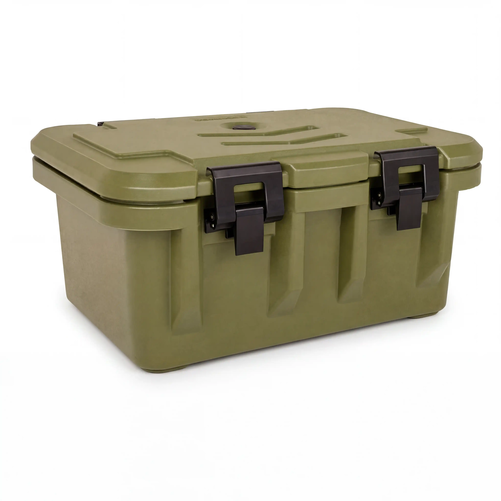 Termos gastronomiczny GN 1/1 200 mm, 630x440x305 mm, zielony | TECHNICA, Gold Line