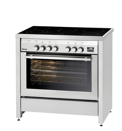 Kuchnia ceramiczna z piekarnikiem elektrycznym, 11,5 kW, 897x660x890 mm | BARTSCHER, 5K-EBMF