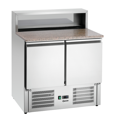 Stół chłodniczy do pizzy, 2-drzwiowy, 260 l, 0,204 kW, 900x700x1175 mm | BARTSCHER, 900T2