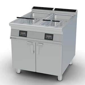 Frytownica elektryczna dwukomorowa 2x 25 l, wolnostojąca, 44 kW, 800x900x900 mm | RMGASTRO, F2/25-98 ETT