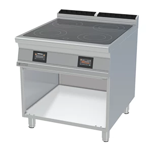 Kuchnia ceramiczna z 4 polami grzewczymi, 800x900x900 mm | RMGASTRO, PCC-98 ETT