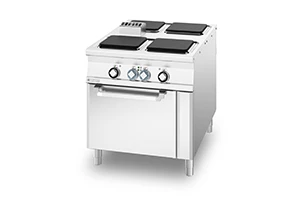 Kuchnia ﻿elektryczna, 4-palnikowa, wolnostojąca, piekarnik elektryczny, 23,5 kW, 800x1100x900 mm | RMGASTRO, CFQ4-118 ET