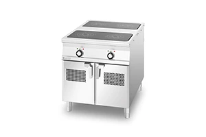 Kuchnia indukcyjna z 4 polami grzewczymi, 20 kW, 800x1100x900 mm | RMGASTRO, PCI-118 ET