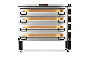 Piec do pizzy sterowany elektronicznie 4-komorowy, 85,2 kW, komora o wymiarach 1840x920x210 mm | PIZZA MASTER, PM 944ED