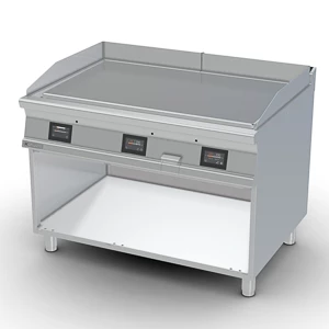 Płyta grillowa, elektryczna, ze stali chromowanej, gładka, wolnostojąca, 22,5 kW, 1200x900x900 mm | RMGASTRO, FTL-912 ETTS