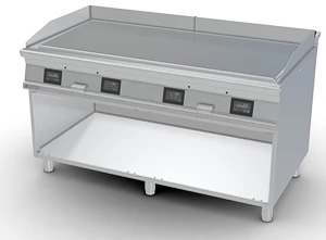 Płyta grillowa, elektryczna, ze stali chromowanej, gładka, wolnostojąca, 30 kW, 1600x900x900 mm | RMGASTRO, FTL-916 ETTS