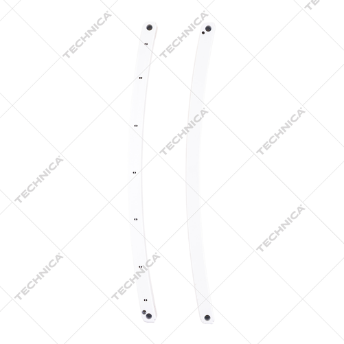 Rama dolna i górna do witryny chłodniczej 460235, 460235L, 460280, 460280L, biała, plastikowa | TECHNICA, 460235/501