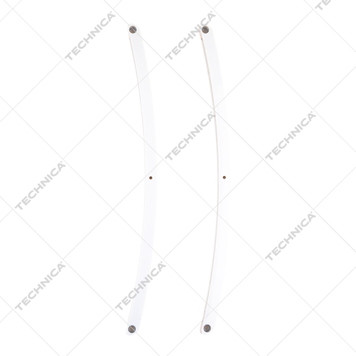 Rama dolna i górna do witryny chłodniczej 460286, biała, plastikowa | TECHNICA, 460286/501