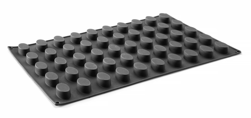 Forma silikonowa do pieczenia, foremki o wymiarach 50x30 mm, 570x375x20 mm | HENDI, OVAL