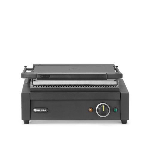 Grill kontaktowy, ryflowany, 2,2 kW, 230 V, 430x375x216 mm | HENDI, 263617