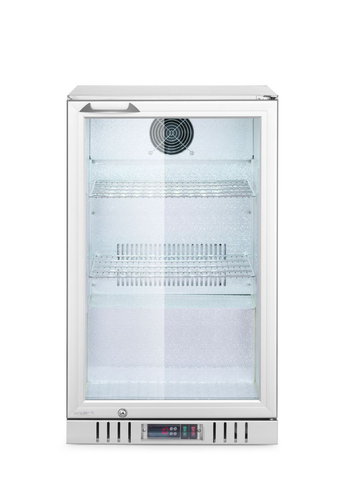 Lodówka barowa jednodrzwiowa, podblatowa, 75 l, 230 V, srebrna | ARKTIC, 236925