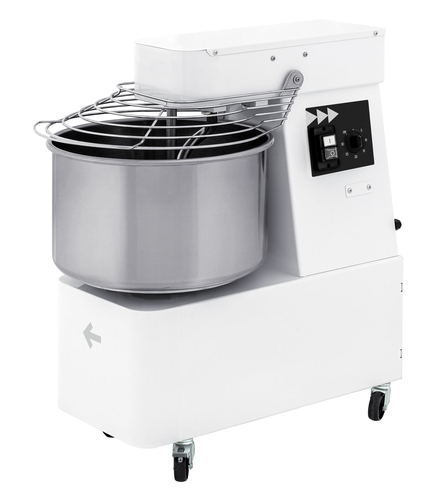 Mikser spiralny ze stałą dzieżą 32 l, o 2 prędkościach, 88 kg/h, 1,7 kW, 400 V, 435x750x810 mm | PRISMAFOOD, 1I054060