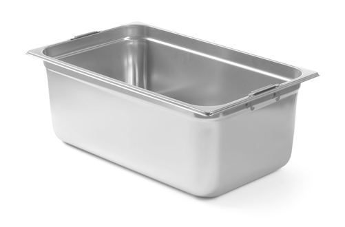 Pojemnik GN z chowanymi uchwytami GN 1/1 100 mm, 14 l | HENDI, 803240