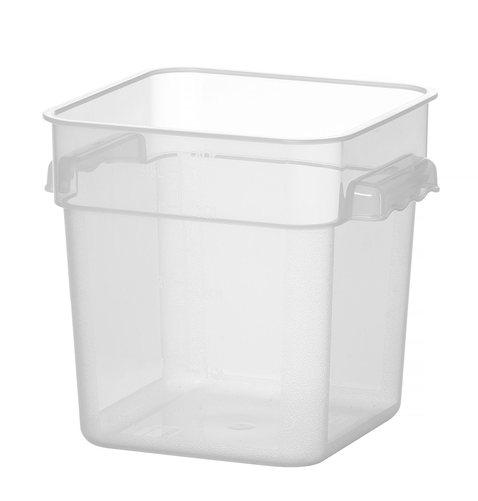 Pojemnik do przechowywania żywności z podziałką, 3,8 l, 190x190x180 mm | HENDI, 870914