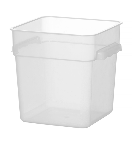 Pojemnik do przechowywania żywności z podziałką, 7,6 l, 235x235x230 mm | HENDI, 870938