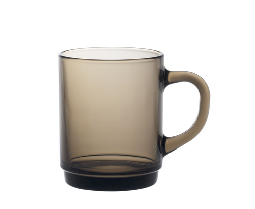 Szklanka z uchem 0,26 l, brązowa, 6 szt. | DURALEX, Versailles Sepia