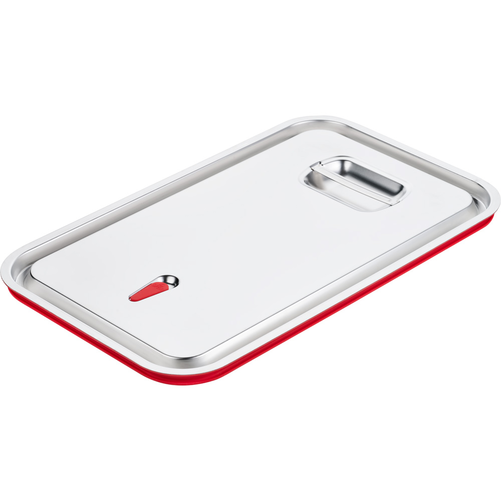 Pokrywa GN 1/1 z uszczelką silikonową ze stali nierdzewnej | GREDIL, Basic