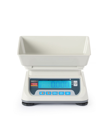 Waga kuchenna LCD z legalizacją, do 15 kg, 255x264x189 mm | TEM, Eco+